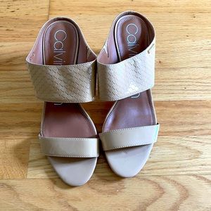 Calvin Klein Mule Heels 10
